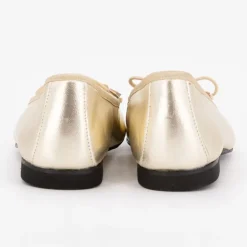 Ballerines gold cuir avec noeuds Femme XAVIER DANAUD
