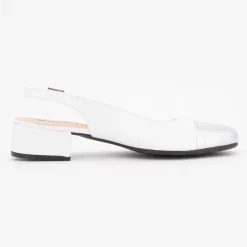 Ballerines loulou nappa argent cuir blanc Femme XAVIER DANAUD