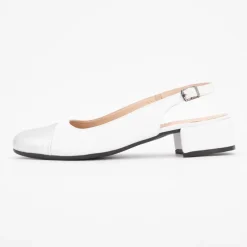 Ballerines loulou nappa argent cuir blanc Femme XAVIER DANAUD