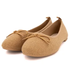 Ballerines tissu apolina effet crochet avec noeud Femme MANOUKIAN