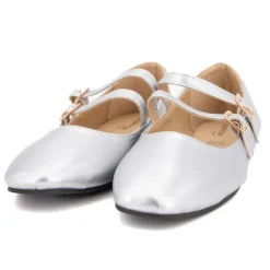 Ballerines zayanita double brides avec boucles Femme BURTON OF LONDON