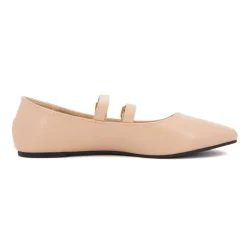 Ballerines zayanita double brides avec boucles Femme BURTON OF LONDON