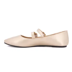 Ballerines zayanita double brides avec boucles Femme BURTON OF LONDON
