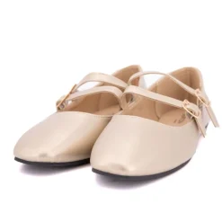Ballerines zayanita double brides avec boucles Femme BURTON OF LONDON