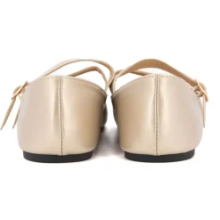 Ballerines zayanita double brides avec boucles Femme BURTON OF LONDON