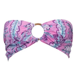 Bandeau tissu à fleurs hupa avec anneau bois Femme ANTIK BATIK