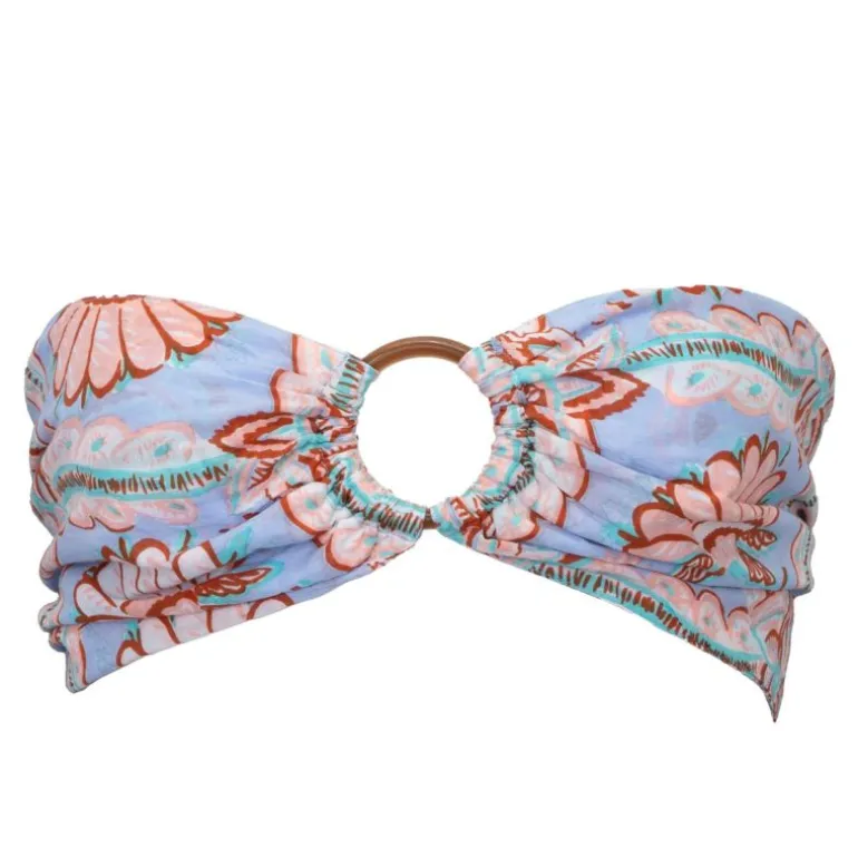 Bandeau tissu à fleurs hupa avec anneau bois Femme ANTIK BATIK