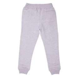 Bas de jogging coton gris chiné logo brodé Enfant OM