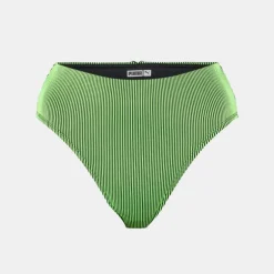 Bas de maillot de bain green black à rayures Femme PUMA