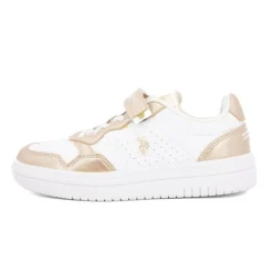 Basket blanc et doré Enfant US POLO