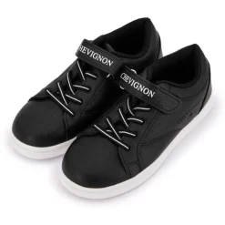 Basket Chev à Velcro Noir Enfant CHEVIGNON