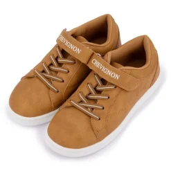 Basket Chev à Velcro Noir Enfant CHEVIGNON