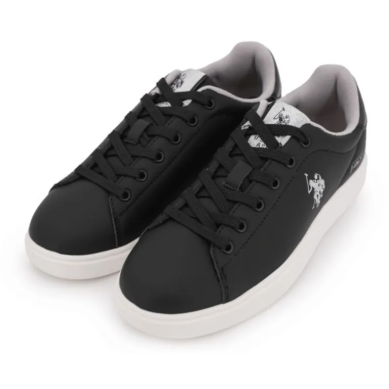 Basket marlyn blanc et noir Femme US POLO