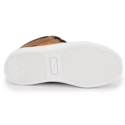 Basket Montante à Velcro Marron/Marine Enfant CHEVIGNON