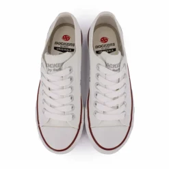 Basket toile blanc 36ur201710500 t36-41 Femme DOCKERS BY GERLI