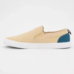 Baskets à enfiler tissu uni semelle blanche Homme US POLO