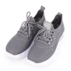 Baskets à lacets en tissu semelle épaisse blanche Femme KELARA