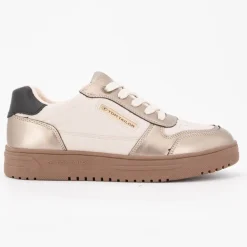 Baskets à lacets semelle gomme platine Femme TOM TAILOR