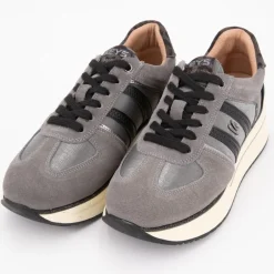 Baskets à lacets silvia cuir semelle compensée imprimé léopard Femme KEYS