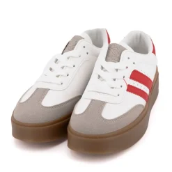 Baskets à semelle gomme sterna double bandes Femme BURTON OF LONDON