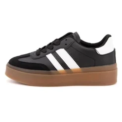 Baskets à semelle gomme sterna double bandes Femme BURTON OF LONDON