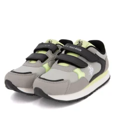 Baskets avec scratch imprimé logo Enfant US POLO