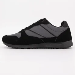 Baskets basses à lacets bi matière effet daim et similicuir lisse Homme ELLESSE