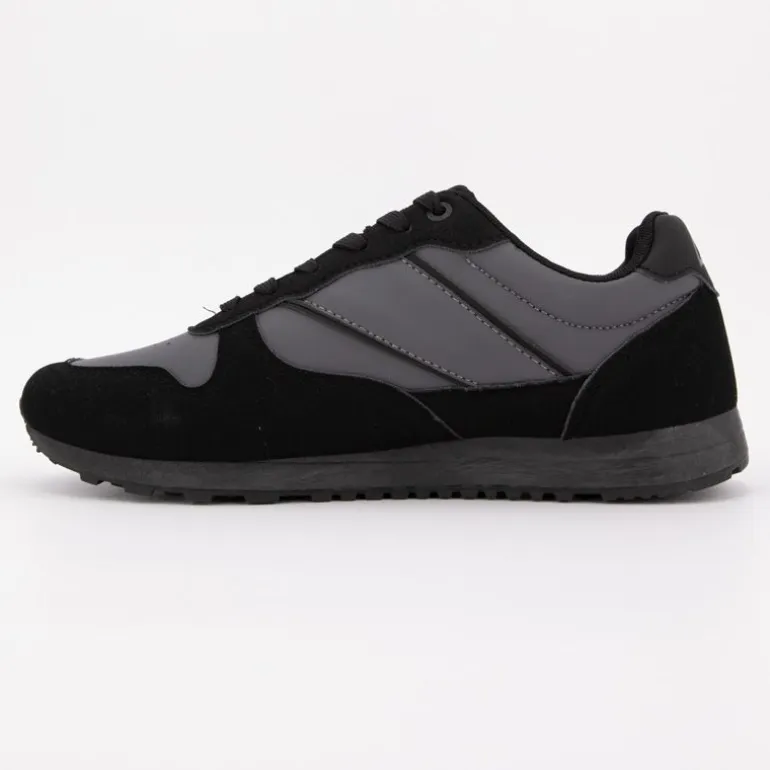 Baskets basses à lacets bi matière effet daim et similicuir lisse Homme ELLESSE