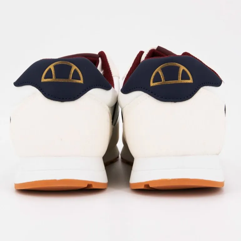 Baskets basses à lacets bi matière effet daim et similicuir lisse Homme ELLESSE