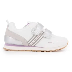 Baskets basses à scratch argent semelle crantée Dublin Enfant PEPE JEANS