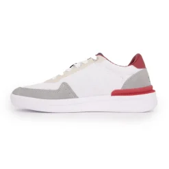 Baskets basses bleu rouge à lacets blanc Homme US POLO