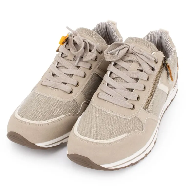 Baskets basses en toile avec fermeture éclair tissu chiné Homme DOCKERS BY GERLI