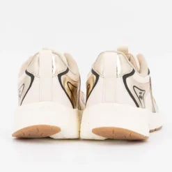 Baskets basses gold toile avec lacets à motifs Femme LE TEMPS DES CERISES