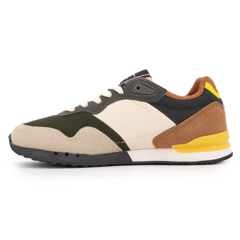 Baskets basses London park avec lacets semelle colorée Enfant PEPE JEANS