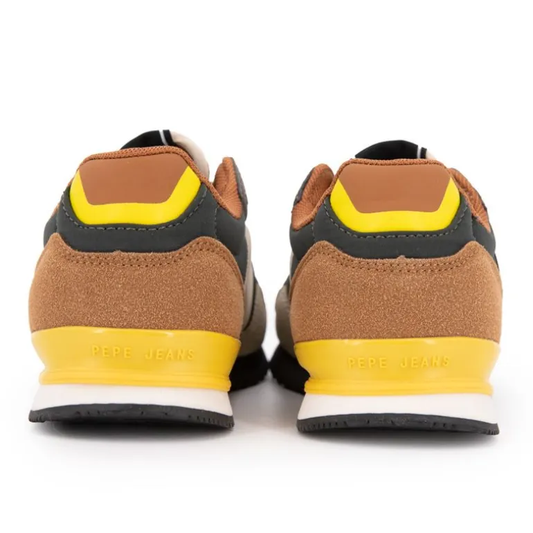 Baskets basses London park avec lacets semelle colorée Enfant PEPE JEANS