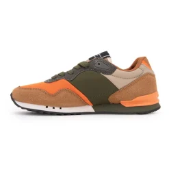 Baskets basses London park avec lacets semelle colorée Enfant PEPE JEANS