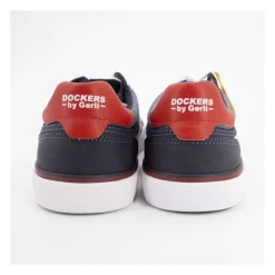 Baskets basses toile couleur bleu marine à lacets Homme DOCKERS BY GERLI