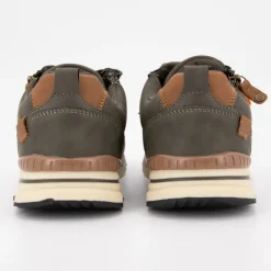 Baskets basses zippées à lacets semelle blanche Homme DOCKERS BY GERLI