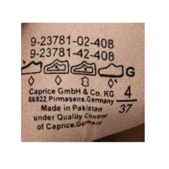 Baskets beige bicolore dorée avec fermeture éclair Femme CAPRICE