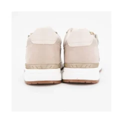 Baskets beiges à lacets effet tissé avec zip Femme ROMIKA