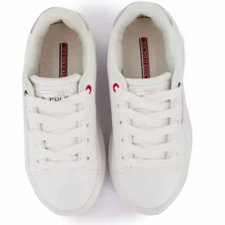 Baskets blanc argent helis 004k Enfant US POLO