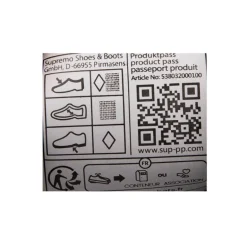 Baskets blanches en toile liseré bleu et rouge Homme TOM TAILOR