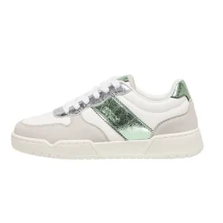 Baskets blanches Swift argenté vert brillant Femme ONLY