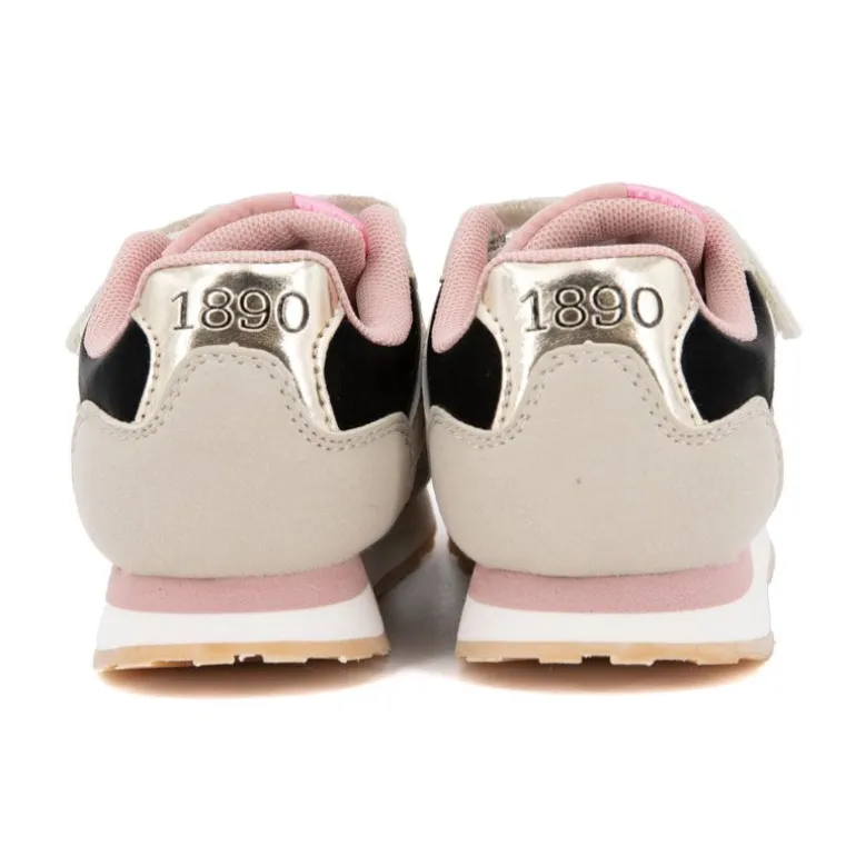 Baskets colorées à scratch similicuir Enfant US POLO