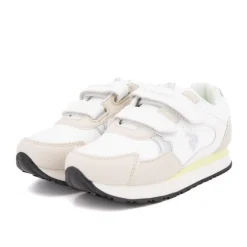 Baskets colorées à scratch similicuir Enfant US POLO