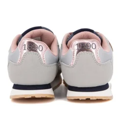 Baskets colorées à scratch similicuir Enfant US POLO