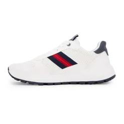 Baskets en tissu à lacets avec bandes colorées Homme TOM TAILOR