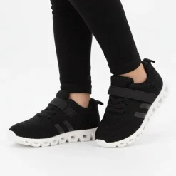 Baskets en toile à scratch euloge semelle design Enfant BURTON OF LONDON