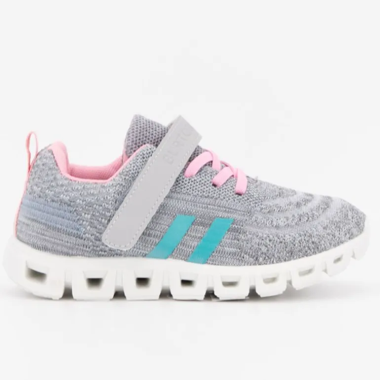 Baskets en toile à scratch euloge semelle design Enfant BURTON OF LONDON