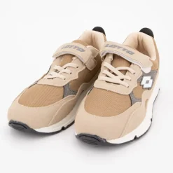 Baskets en toile avec scratch à empiècements Enfant LOTTO